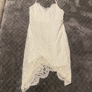 White Lace Bodycon Dress